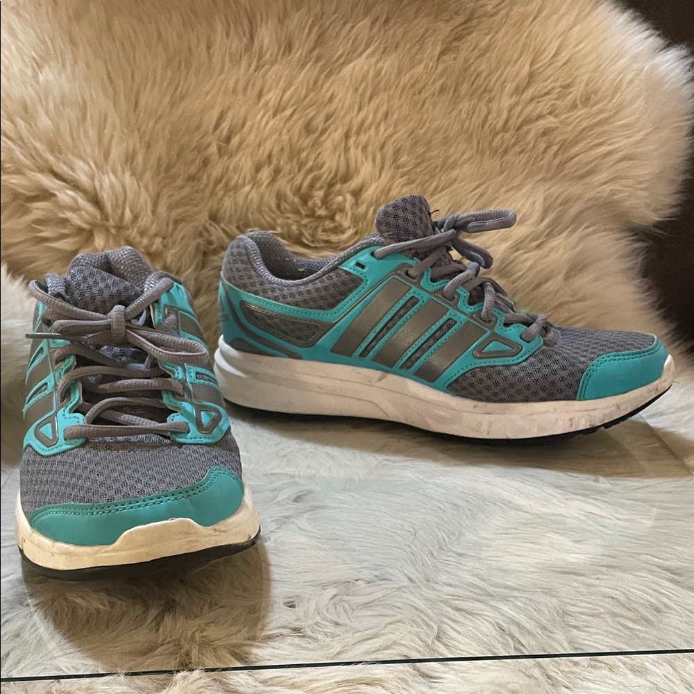 Adidas Women's Teal and Gray Athletic Shoes